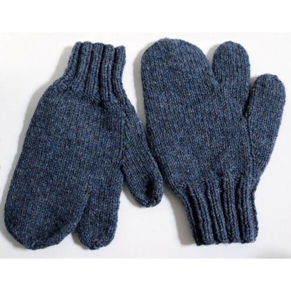 Unisex Hand knit Trigger Mittens - Size Large - Picture 4 of 5